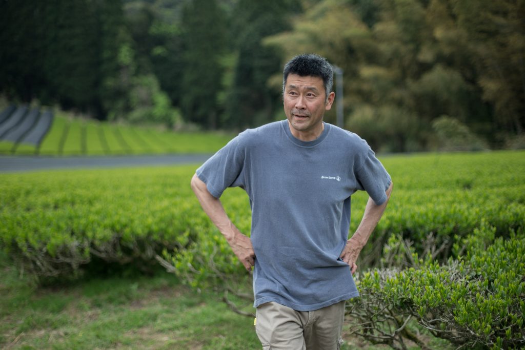 Kazuya Matsumoto in seinem Teegarten